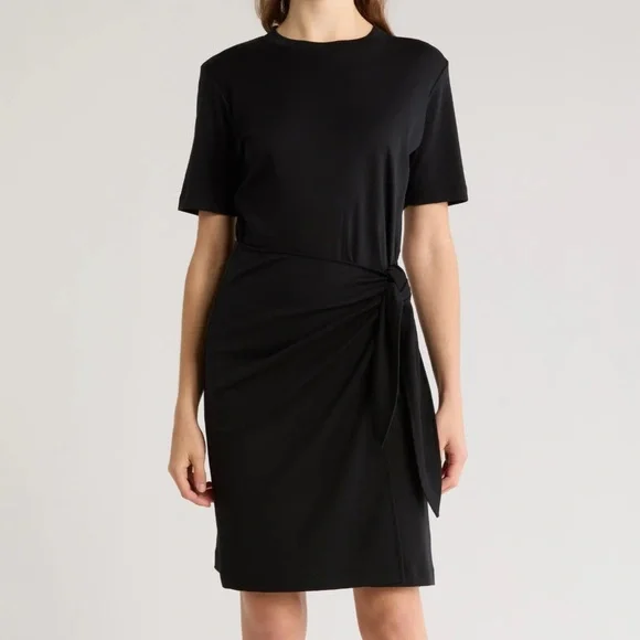 theory black shirt dress Strapless Long Mikado Prom Dress with Mermaid Skirt– PromGirl